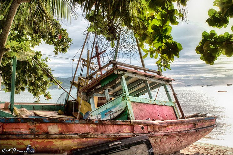 Thai Fishing boats in Thailand, Photo by Russ Thorne