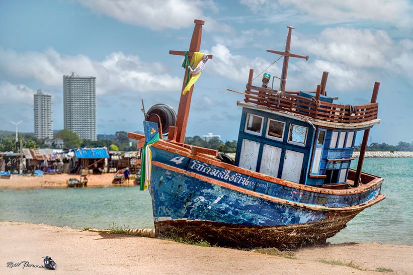 Thai Fishing boats in Thailand, Photo by Russ Thorne
