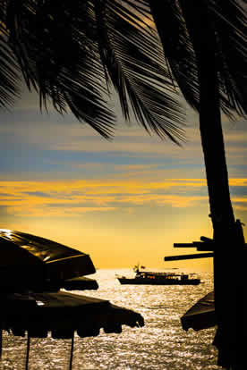 Sunset on Pattaya Beach
