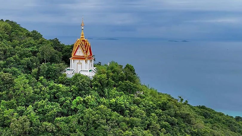 buddha temple on the mountian koh larn