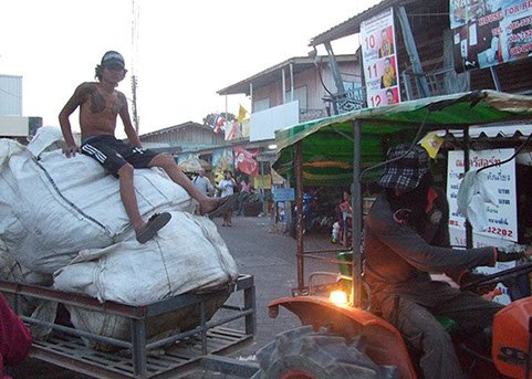 Main Street in Naban village on Koh Larn