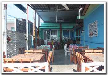 Dinning room at the Booncheun Resort of Koh Larn, Pattaya Beach, Thailand.