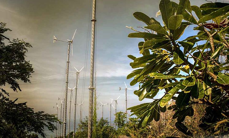 A view from the wind farm on Koh Larn