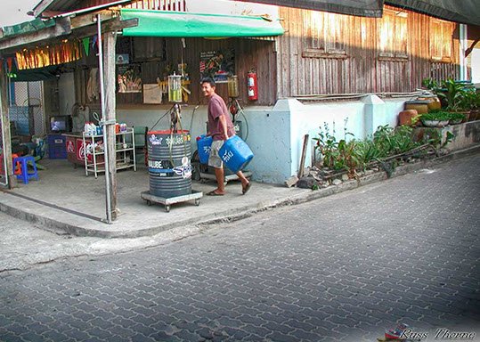 Gas station in Naban village on Koh Larn