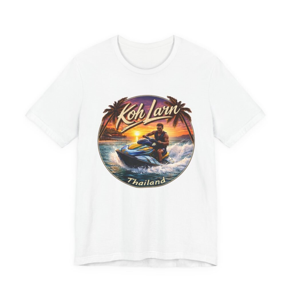 Koh Larn Thailand Jet Ski Sunset Tee