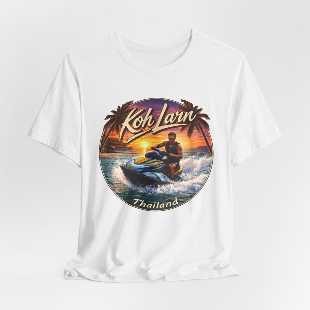Koh Larn Thailand Jet Ski Sunset Tee