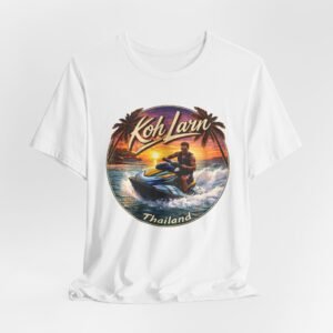 Koh Larn Thailand Jet Ski Sunset Tee - Image 3