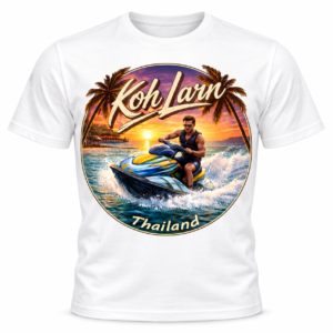 Koh Larn Thailand Jet Ski Sunset Tee