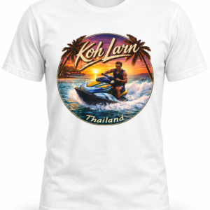 Koh Larn Thailand Jet Ski Sunset Tee - Image 5