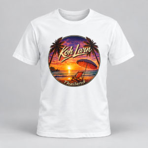 Koh Larn Sunset Beach T-Shirt – Thailand Island Escape - Image 6